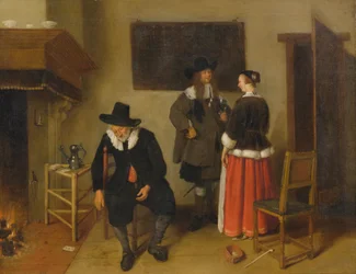 Interior of an Inn with Figures